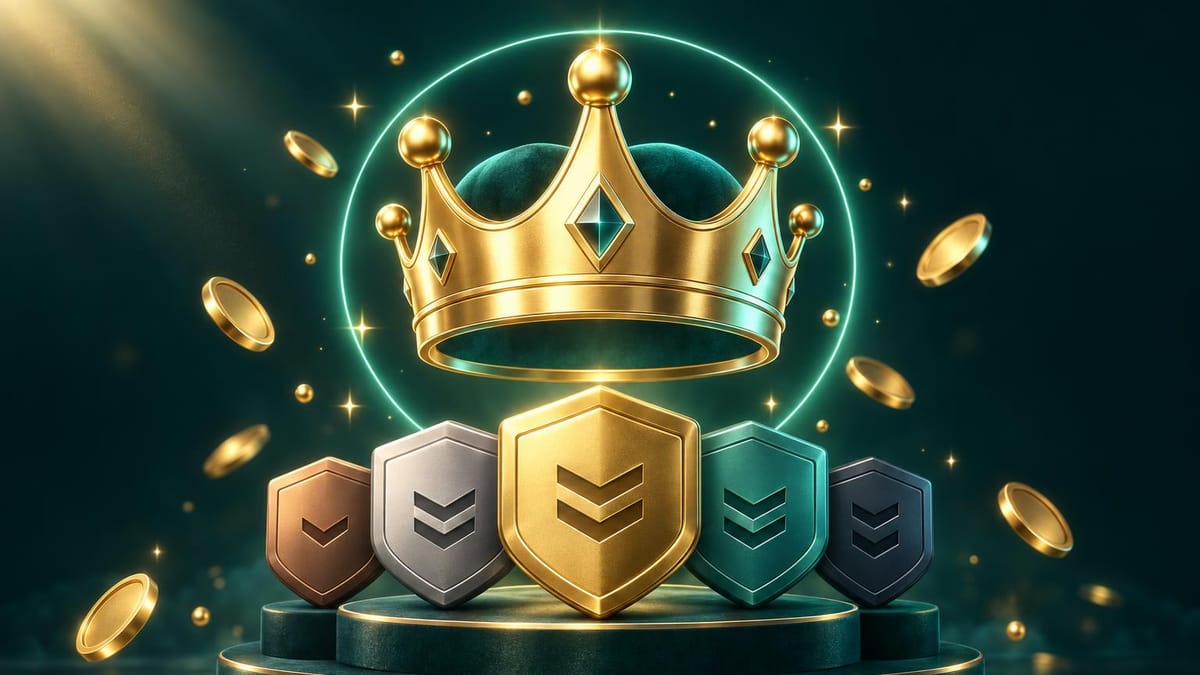 Ilustração representando os níveis e benefícios do Clube VIP do Betão