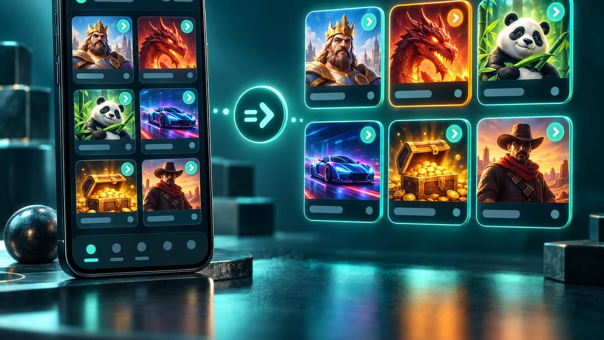 Lançamentos de jogos de cassino na tela do celular